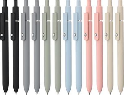 Cholemy 24 Pieces Retractable Black Ink Gel Pens Cute Gel Pens 0.5