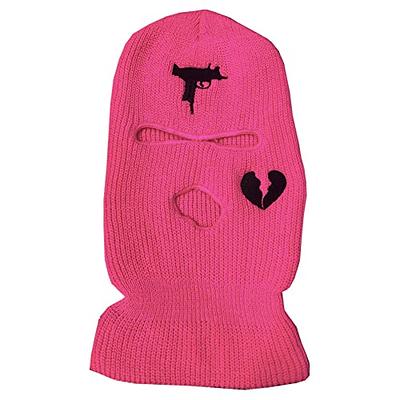 3 Hole Uzi Balaclava Knitted Full Face Cover Ski Mask Winter Windproof Neck  Warmer Thermal Cycling for Men Women (Rose red) - Yahoo Shopping