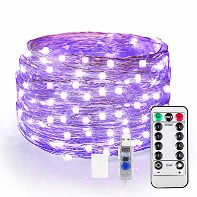 TENDIST 100FT Black Light Led Strip App Control, Black Light for Glow Party  with Remote, Smart Purple Neon Blacklight Strip Adhesive, UV Light Strip