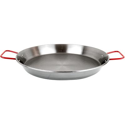 Matfer Bourgeat Black Carbon Steel Paella Pan, 17 3/4 