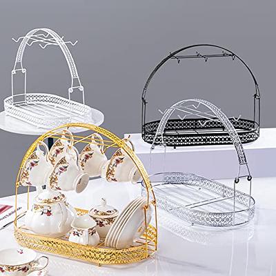 Coffee Mug Holder Coffee Cup Rack Holder Dishes Organizer Iron Storage  Drying Display Stand for Counter Cabinet Table Kitchen Restaurant Office  Bar Countertop, Type 5 - Yahoo Shopping