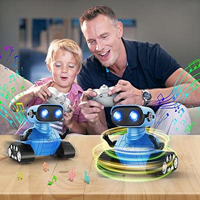 Robot Toys for Boys Girls, Rechargeable Robots for Kids, 2.4GHz RC Remote  Control Robots with Flexible Head & Arms,LED Eyes,Dance Moves and