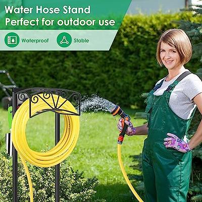 TomCare Garden Hose Holder Upgraded 4 Spikes Water Hose Holder