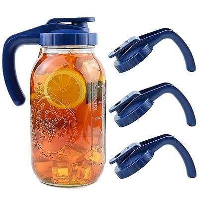 Zephyr Canyon Plastic Mason Jars with Handles, Lids and Straws