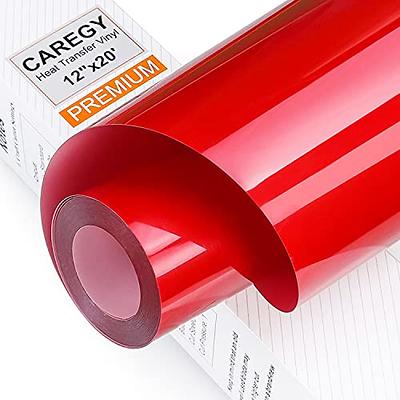 CAREGY cAREgY Heat Transfer Vinyl HTV Iron on Vinyl for T-Shirts 12 Inches  by 20 Feet Roll (gold)