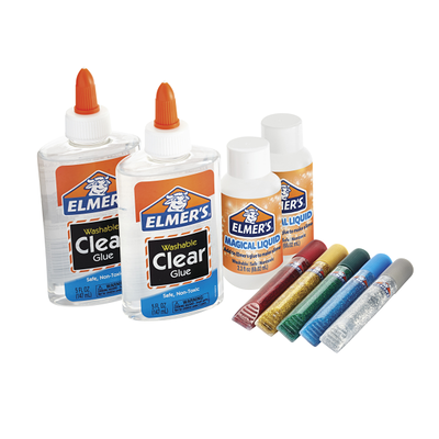 Elmers Clear Transparent School Glue 5oz Slime, Crafts Washable