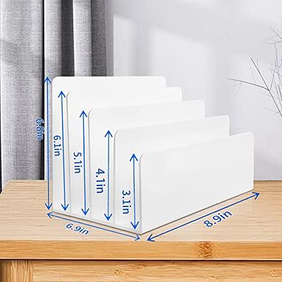 2PCS Acrylic File Organizer for Desk, 4 Section Acrylic Desk Organizer and  Accessories, Sturdy & Thick Acrylic File Folder Holder Sorter, White Office  Supplies for Mail Letter Paper Electronic - Yahoo Shopping