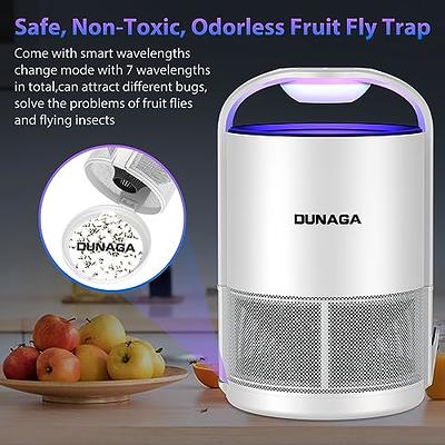 Mosalogic Fly Trap Indoor Flying Insect Traps Plug-in for Fruit Flies and  House Fly Insect Catcher - Gnat Killer Trapper - 400 Sq Ft Protection Area