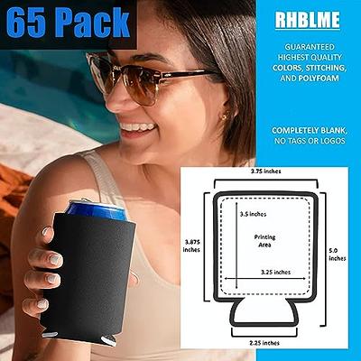 Beer Can Cooler Blank Neoprene Can Sleeves Collapsible Insulated Drink  Cooler Holders for Beer Water Bottles