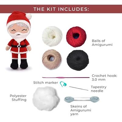 CIRCULO Amigurumi Crochet Kit - Christmas - All Included, Easy Instructions  - Intermediate - Crochet Set - Character Crochet Kit, Premium Amigurumi  Yarn for Crocheting – Santa Claus - Yahoo Shopping