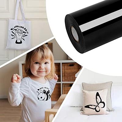 VinylRus Heat Transfer Vinyl-12” x 50ft Black Iron on Vinyl Roll for  Shirts, HTV Vinyl for Silhouette Cameo, Cricut, Easy to Cut & Weed - Yahoo  Shopping