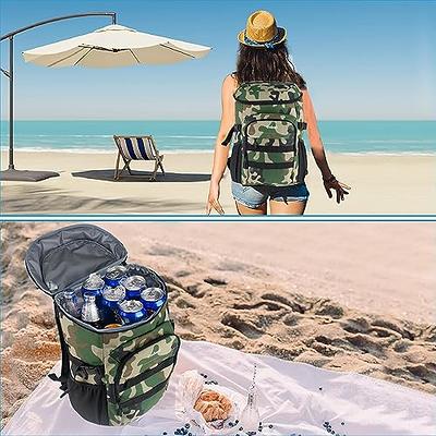 Vankor Camping 30 Cans, Soft Backpack Coolers Insulated Leak Proof Travel Waterproof Lunch Picnic Beach Work Trip Drink Beverage Beer Thermal Bag