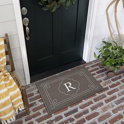 Mohawk Home Monogram Letter Door Mat Initial R 2' x 3' Personalized Doormat  Outdoor Non Slip Recycled Rubber - Yahoo Shopping