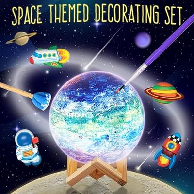 Paint Your Own Moon Lamp Kit, Halloween Gifts DIY Space Moon Night