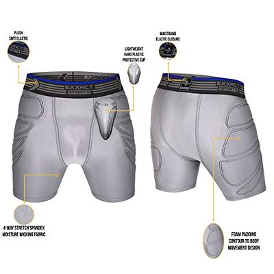 Exxact Sports Youth Sliding Shorts w/Hard Cup & Foam Padding for