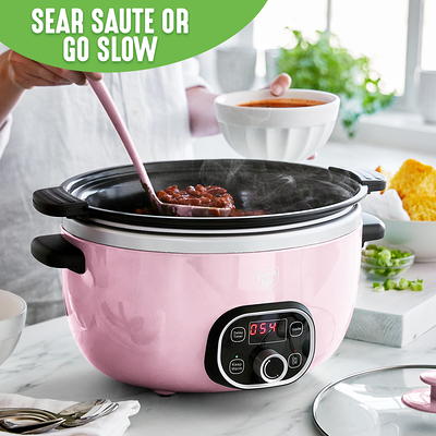 GreenLife 6 Qt. Pink Slow Cooker CC004800-001 - The Home Depot