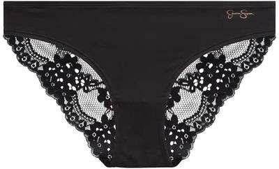  Jessica Simpson Womens Underwear - 5 Pack Stretch Microfiber  Lace Thong Panties