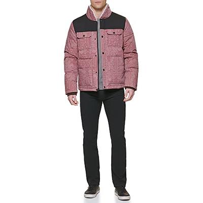 Levi's Men's Quilted Mixed Media Shirttail Work Wear Puffer Jacket, Red  Bandana Print, X-Large - Yahoo Shopping