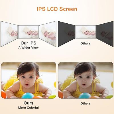 HelloBaby Baby Monitor with 3.2'' IPS Screen - Baby  