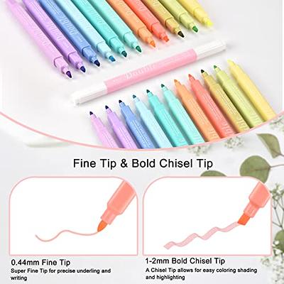 12pcs Pastel Highlighter Set, Aesthetic Highlighters, Bible Highlighter,  Cute Highlighters, No Bleed Bible Highlighters Pastel 12 Colors 