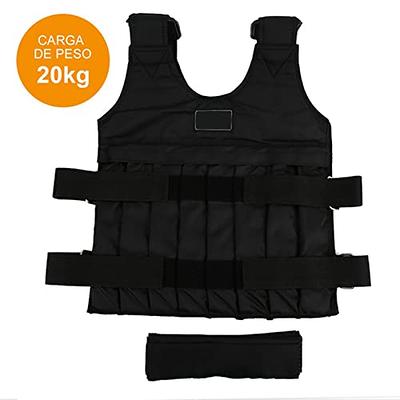  Adjustable weighted vest with weights included Strength  training vests for men women workout Body weight jacket for exercise  running with belt and shoulder pads(Vest with 12 Iron bars Total 7lb) 