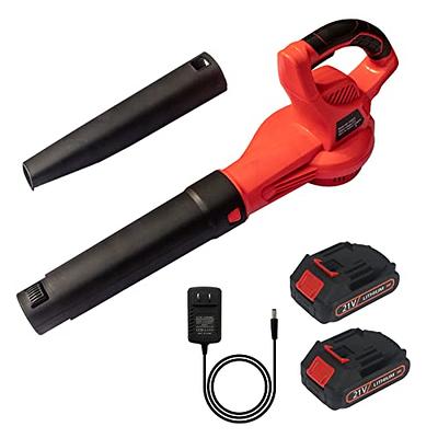  Mini Leaf Blower Red,2-in-1 Cordless Small Blower with