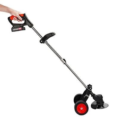 Electric Weed Wacker, Weed Eater Battery Powered, 21V 2Ah 3-in-1 Cordless  String Trimmer w/3 Types Blade & 2 Batteries, Edger Lawn Tool Powerful