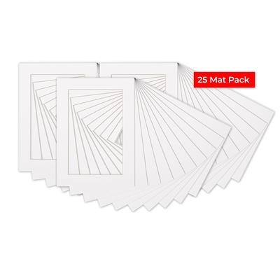  Somime 10 Pack Pre-Cut 11 x 14 White Picture Mats for 8x10  Photos - White Core Bevel Cut Frame Matte, Acid Free, Ideal for  Frames/Artwork/Prints