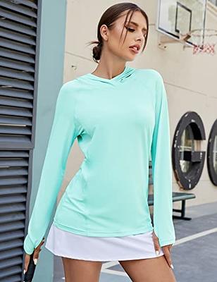 LUYAA Sun Protection Clothing Women Fishing Hoodie Sun Hoodie Rash Guard  Long Sleeve Running Hoodie Beach Women Green XXLarge - Yahoo Shopping