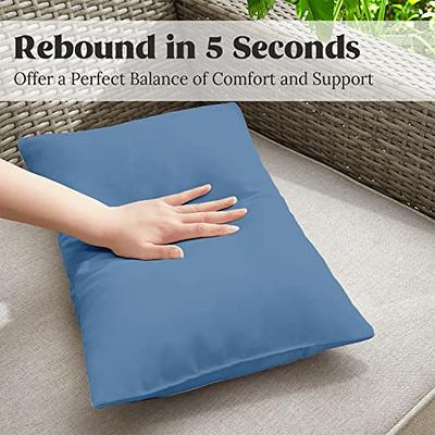 Premium Waterproof Throw Pillow Inserts, Water Resistant Square