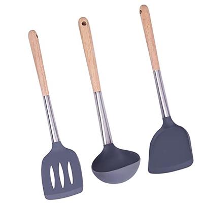 Kitchen Cooking Utensils Set, 14 Non-Stick Silicone Cooking Kitchen Spatula  Set with Holder, Wooden Handle Gadgets Utensil Set for Nonstick Cookware(White)  - Yahoo Shopping