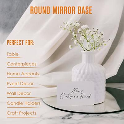 Houseables Mirror Centerpieces for Tables, Round Mirrors, 12 Pk, 10,  Glass, Flat, Candle Plate Set, Decorative Tiles, Craft, Vanity, Party  Décor, Modern Charger Plates, at Wedding Table, Reception - Yahoo Shopping