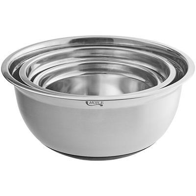 Choice .75 Qt. Stainless Steel Mixing Bowl with Silicone Bottom