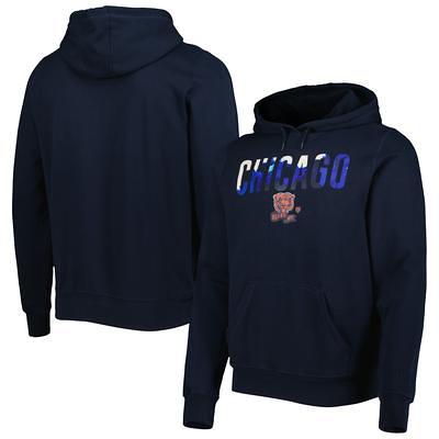 Men's Mitchell & Ness Navy Chicago Bears Gridiron Classics Allover 3.0 Pullover Sweatshirt