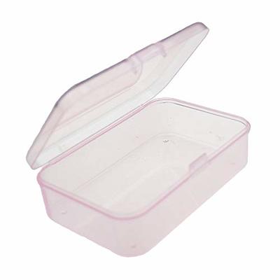 Goodma 12 Pieces Mini Rectangular Plastic Boxes Empty Storage Organizer  Containers with Hinged Lids for Small Items and Other Craft Projects (Pink