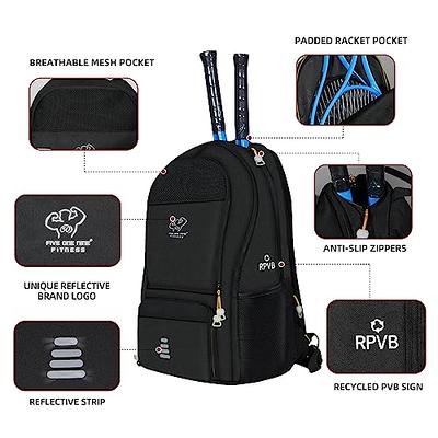 Athletico Premier Tennis Backpack - Tennis Bag Holds 2 Rackets in Padded  Compartment, Separate Ventilated Shoe Compartment