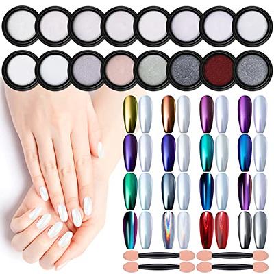 Mirror Chrome Nail Powder Iridescent Reflective Shining Glitter