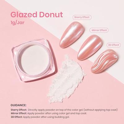 1 Jar White Chrome Powder for Nail Design