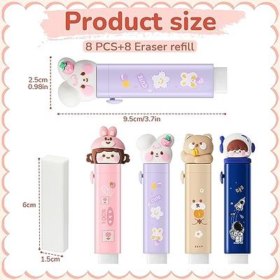 Cute Pencil Rubber Eraser, Rubber Pencil Eraser, Cartoon Erasers for Kids  Writing Drawing - Style 3 