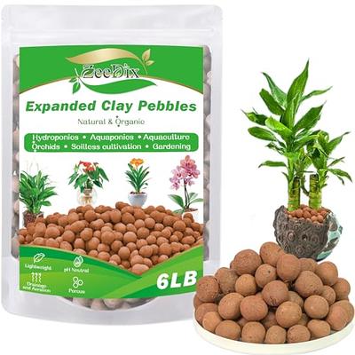 Natural Leca Clay Pebbles, 15LBS 8mm-18mm Expanded Organic Balls Plants  Grow Media Gardening Soil for Hydroponics, Drainage, Decoration, Aquaponics  - Yahoo Shopping