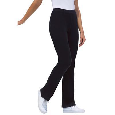 Woman Within Women's Plus Size Seersucker Pant - 18 W, Black at