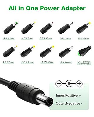 Arkare 12V Power Supply 2A AC/DC Adapter 12Volt Wall Charger Replacement Power  Cord AC 100V