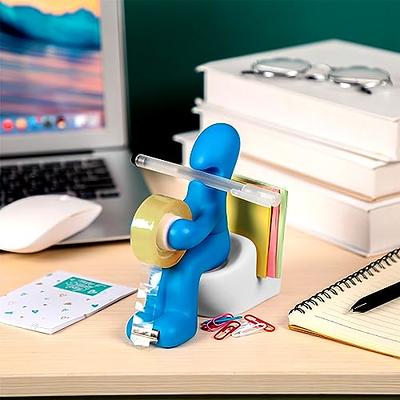 Qeeenar 3 Pcs Blue Tape Dispenser Funny Gifts for Men Novelty and