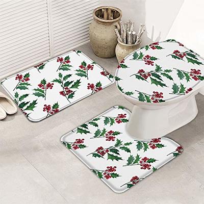 2/3PCS Sets Bathroom Rug Absorbent Bath Mat Small Large Contour