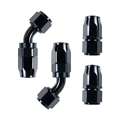 2pcs 6AN Straight and 2pcs 45 Degree Swivel Hose End Fitting for