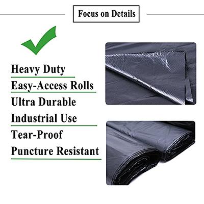 33 Gallon Large Commercial Trash Bags, Heavy Duty Black Trash Bags