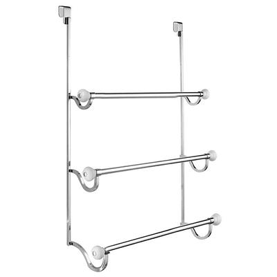 Mdesign York Stainless Steel 2-tier Bathroom Over Door Shower