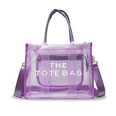 PVC Clear Tote Bag Waterproof Shopping Bags Shoulder Handbag Travel Storage  for Gift Cosmetic Plastic Bags