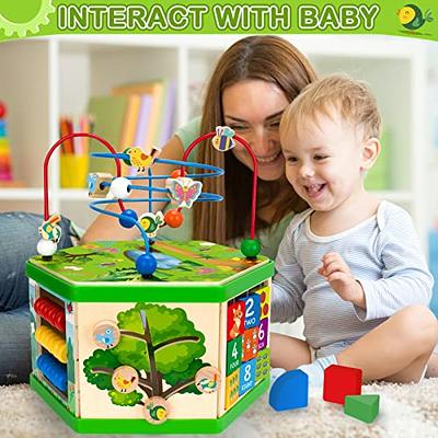 Activity Cube, Suitable For Children's Busy Cube, Baby Sensory Busy Travel  Learning Toys, 6-in-1 Montessori Early Childhood Education Learning Toys, A