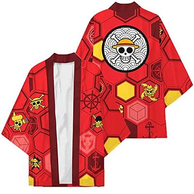 One Piece Wano Country Monkey D. Luffy Kimono Cosplay Costume